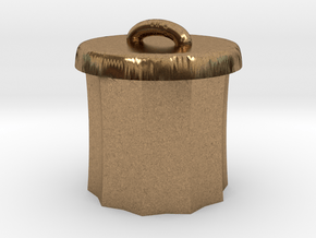  Power Grid Garbage Pails - One Pail in Natural Brass