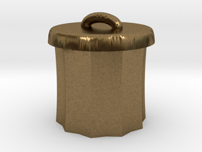  Power Grid Garbage Pails - One Pail in Natural Bronze