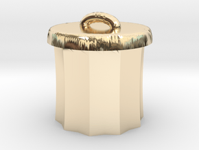  Power Grid Garbage Pails - One Pail in 14K Yellow Gold