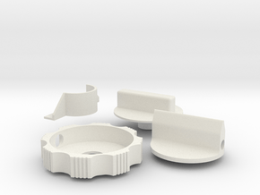Apollo - RCU- Knobs/Switch Safety in White Natural Versatile Plastic