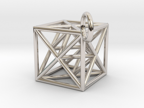 Metatron's Cube with ring in Platinum