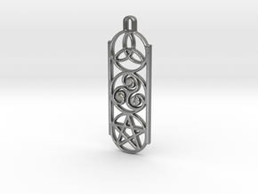 Symbols 1 by ~M. Keychain in Natural Silver
