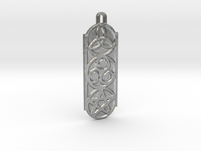 Symbols 2 by ~M. Keychain in Natural Silver