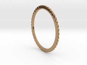 Ingranaggi Bangle - 3mm Thick in Polished Brass