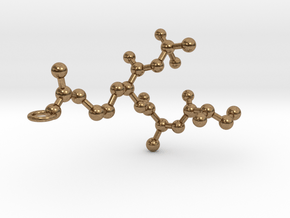 CARA Custom Peptide Sequence Pendant in Natural Brass
