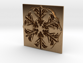 Snowflake in Natural Brass: Extra Large