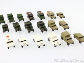 1/200 Humvee M998 set of 4 in Tan Fine Detail Plastic