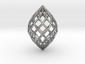 0497 Polar Zonohedron E [9] #001 in Natural Silver