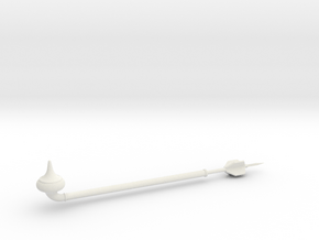 Gaffi Stick Assembly 1/12 Scale in White Natural Versatile Plastic
