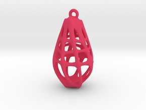 Lantern pendant in Pink Processed Versatile Plastic