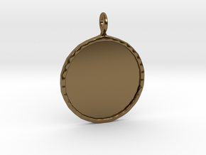 Mirror Charm in Polished Bronze