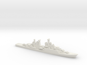 Hamburg-class destroyer (w/ Exocet AShM), 1/1800 in White Natural Versatile Plastic