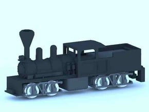 Shay Steam Locomotive Shell in Tan Fine Detail Plastic