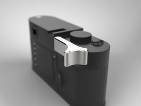 Leica M Camera Thumb Grip in Polished Bronzed Silver Steel
