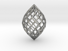 0512 Polar Zonohedron E [10] #001 in Natural Silver