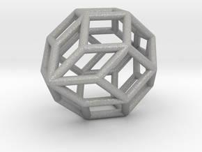  0488 Polar Zonohedron E [6] #001 in Aluminum