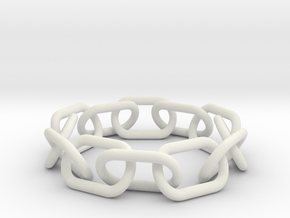Bracelet Chain in White Natural Versatile Plastic