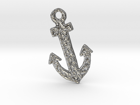 Celtic Anchor Pendant 1 by Gabrielle in Polished Silver