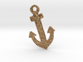 Celtic Anchor Pendant 1 by Gabrielle in Polished Brass