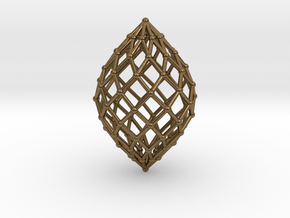 0579 Polar Zonohedron V&E [10] #002 in Natural Bronze