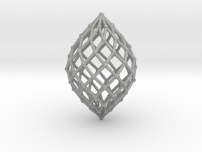 0579 Polar Zonohedron V&E [10] #002 in Aluminum