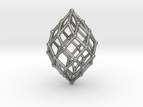 0580 Polar Zonohedron V&E [7] #002 in Natural Silver