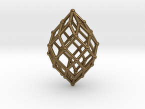 0580 Polar Zonohedron V&E [7] #002 in Natural Bronze
