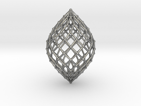  0581 Polar Zonohedron V&E [12] #002 in Natural Silver