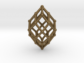 0582 Polar Zonohedron V&E [6] #002 in Natural Bronze