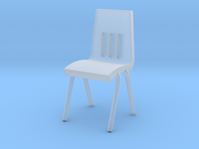 Miniature 1:48 School Chair in Tan Fine Detail Plastic