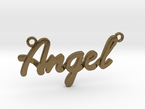 Angel Pendant in Natural Bronze