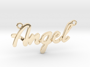 Angel Pendant in 14k Gold Plated Brass