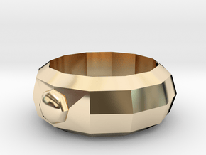 Mega Ring in 14k Gold Plated Brass