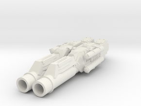 MERCUP 15mm - Apocalypse Tank Heavy Guns in White Natural Versatile Plastic