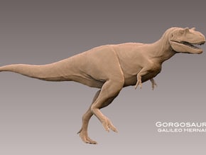 Gorgosaurus1:35 v1 *scaly skin in White Natural Versatile Plastic