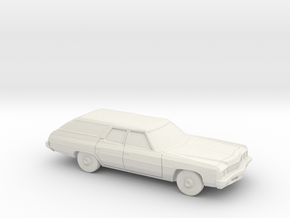 1/87 1973 Chevrolet Impala Station Wagon in White Natural Versatile Plastic