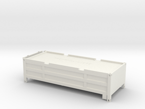 20 ft "Half Height" Container mit klappbarem Decke in White Natural Versatile Plastic