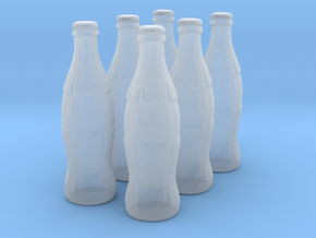 1/18 scale Cola bottles in Smooth Fine Detail Plastic