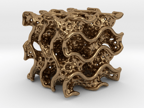 Gyroid Diamand  in Natural Brass