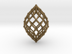 0578 Polar Zonohedron V&E [9] #002 in Natural Bronze