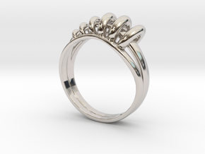 Ring of Rings in Rhodium Plated Brass: 8 / 56.75