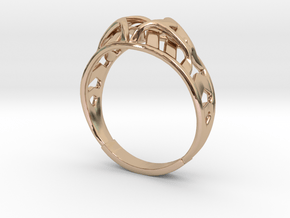 Crown Ring in 14k Rose Gold Plated Brass: 8 / 56.75