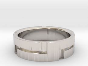 Side By Side Wedding Band in Platinum: 11 / 64