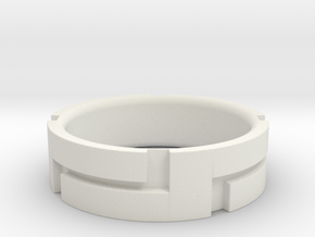 Side By Side Wedding Band in White Natural Versatile Plastic: 11 / 64