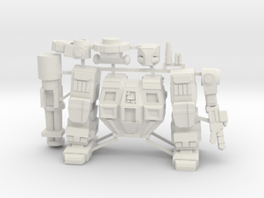 Goliath on sprue in White Natural Versatile Plastic