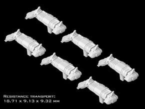 (Armada) 6x Resistance Transport in Smooth Fine Detail Plastic