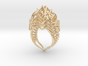 Ring The Lotus Flower Tower  in 14K Yellow Gold