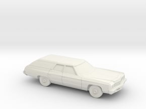 1/87 1973 Chevrolet Kingswood Station Wagon in White Natural Versatile Plastic