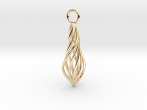 Leaf Necklace in 14K Yellow Gold