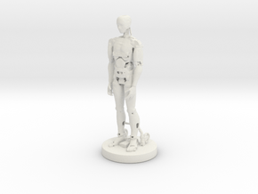 Printle Classic Robot In Moov v02 in White Natural Versatile Plastic